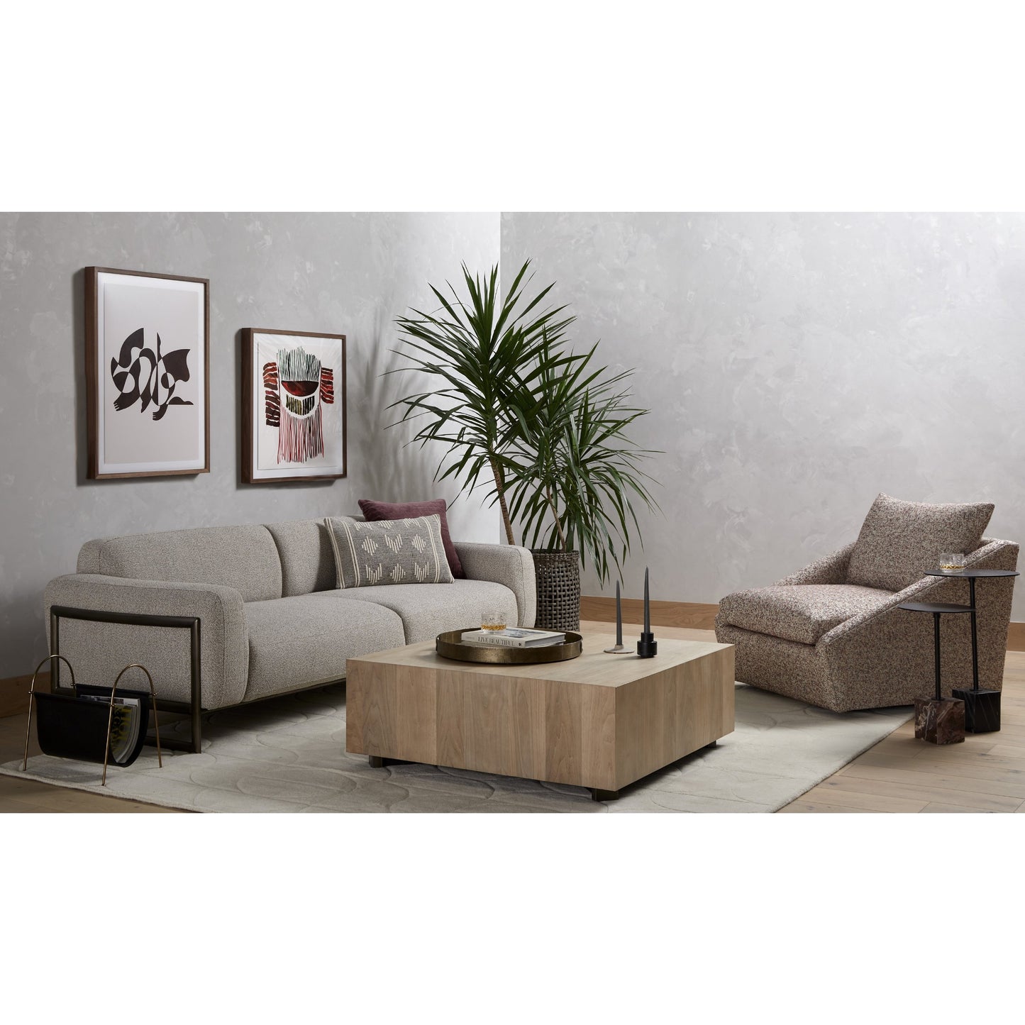 027 SI-1715634 | Lifestyle | Hudson Square Coffee Table by Four Hands. Made from unique in a modern style.