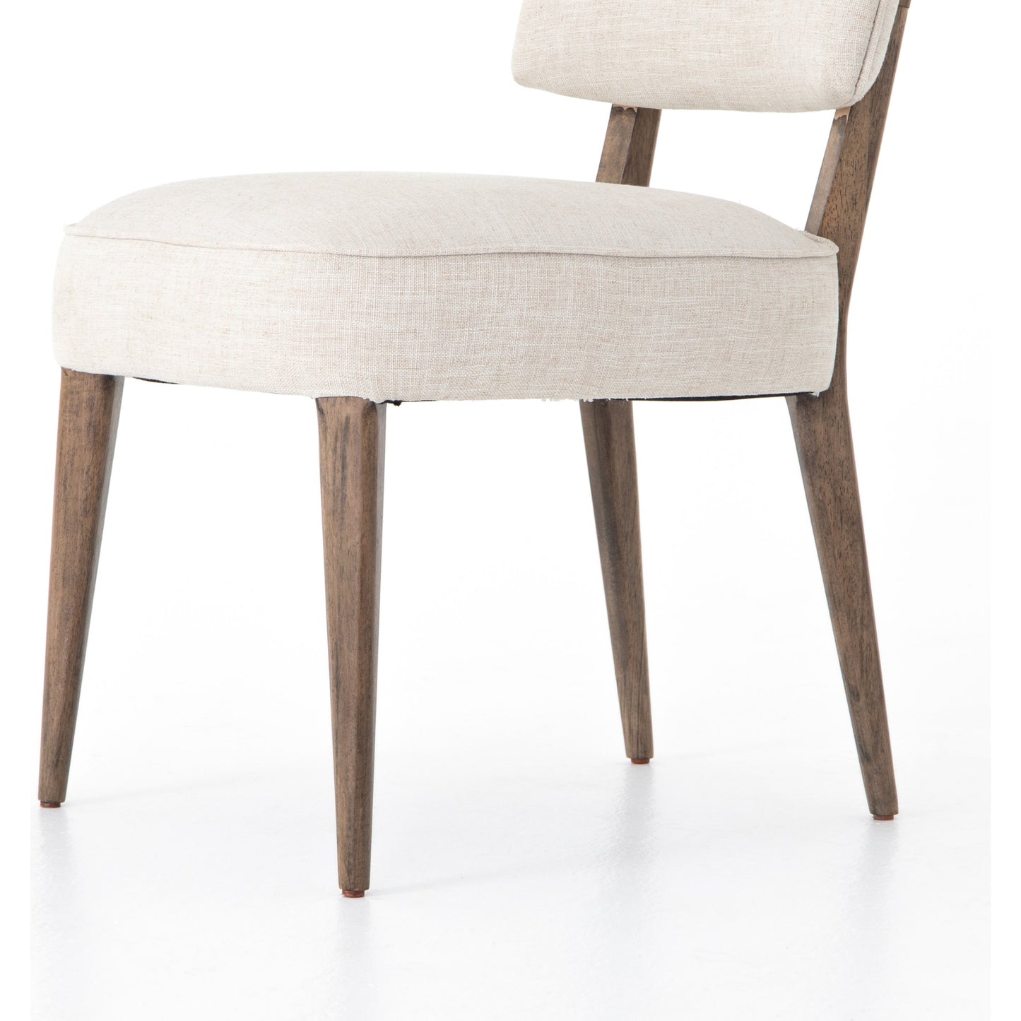 002 SI-1901082 | Additional Silo | Orville Dining Chair by Four Hands in cambric ivory. Made from 90% polyester, 10% flax, linen, solid parawood, iron in a modern style.