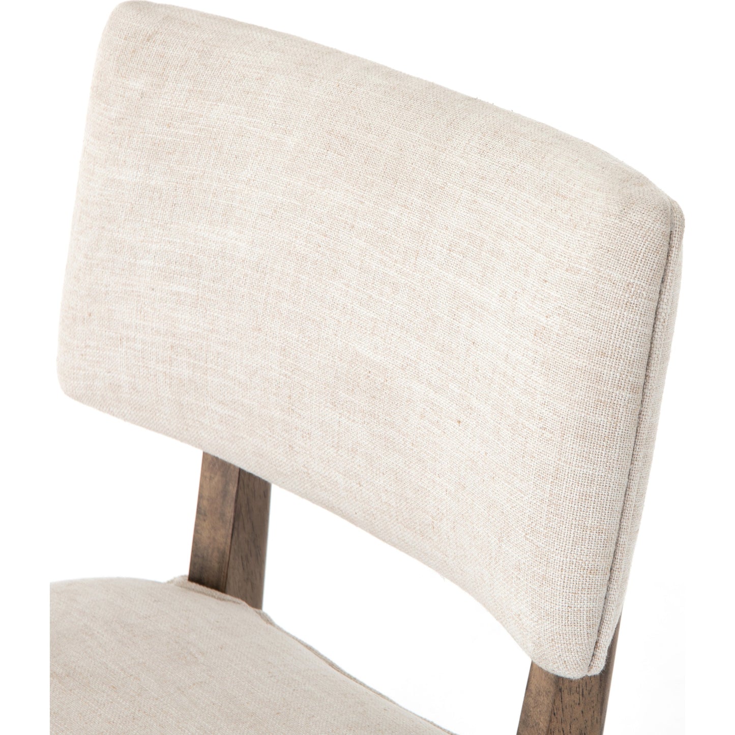 008 SI-1901082 | Additional Silo | Orville Dining Chair by Four Hands in cambric ivory. Made from 90% polyester, 10% flax, linen, solid parawood, iron in a modern style.