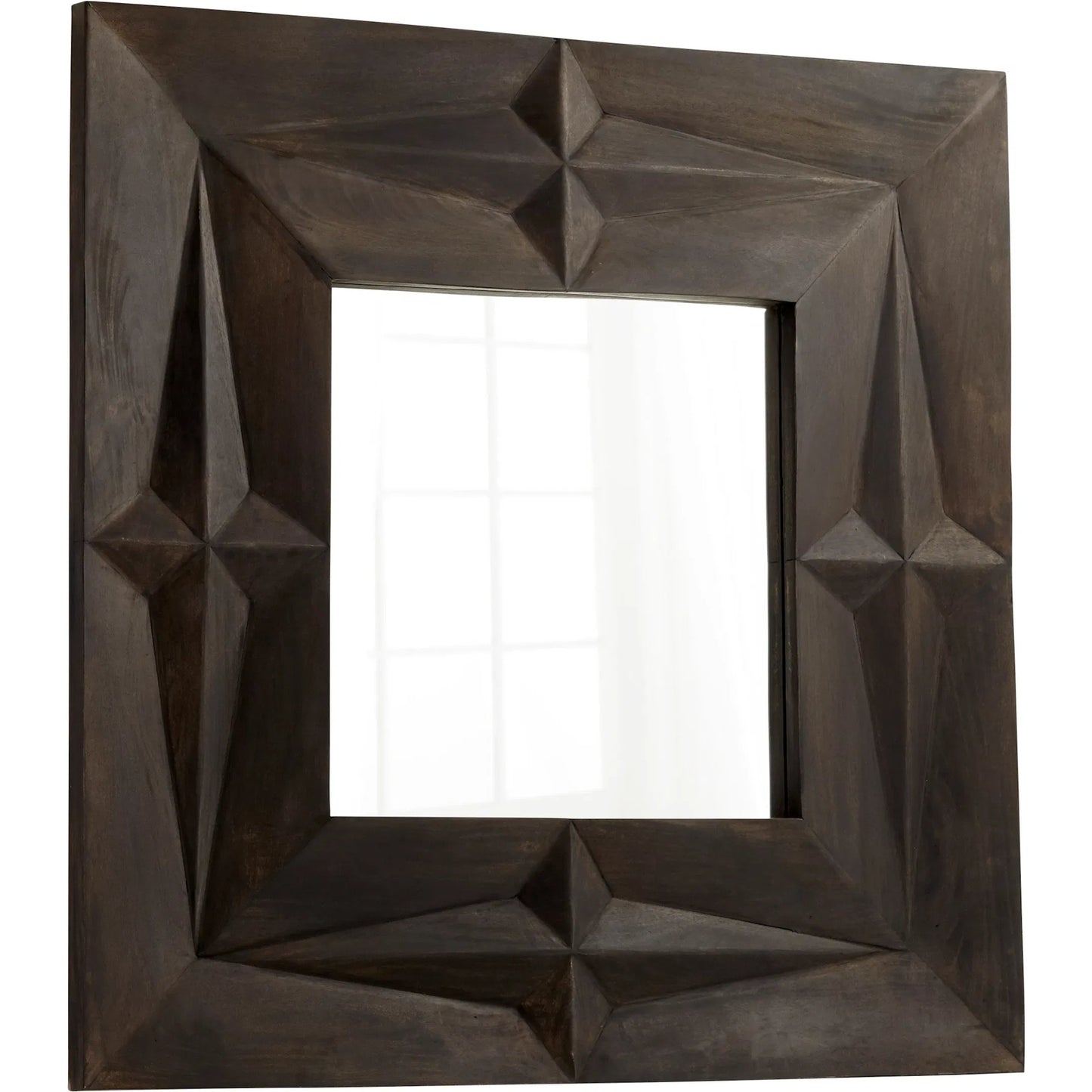 001 SR-778351 | Primary Silo | Careta Mirror by Cyan Design in gray. Made from wood, mirrored glass in a eclectic & global style.