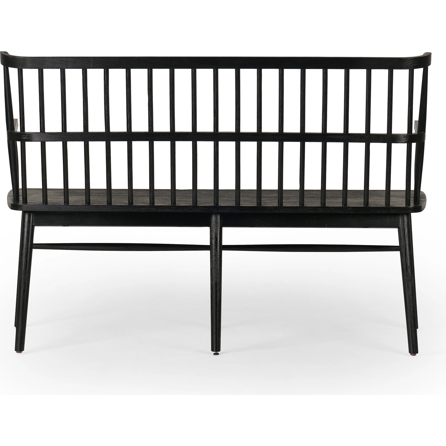 019 SI-1977053 | Additional Silo | Aspen Bench by Four Hands in matte black. Made from solid beech, beech veneer in a cottage & farmhouse style.