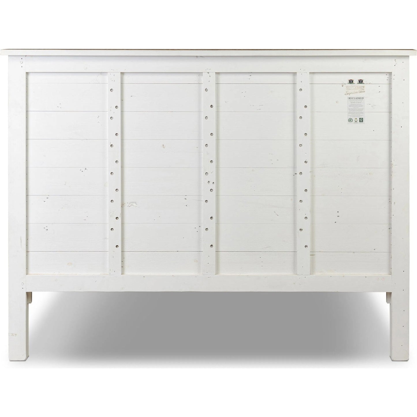 004 SI-2334526 | Additional Silo | Cintra Bed by Four Hands in limestone white. Made from solid mixed reclaimed wood in a unique style.