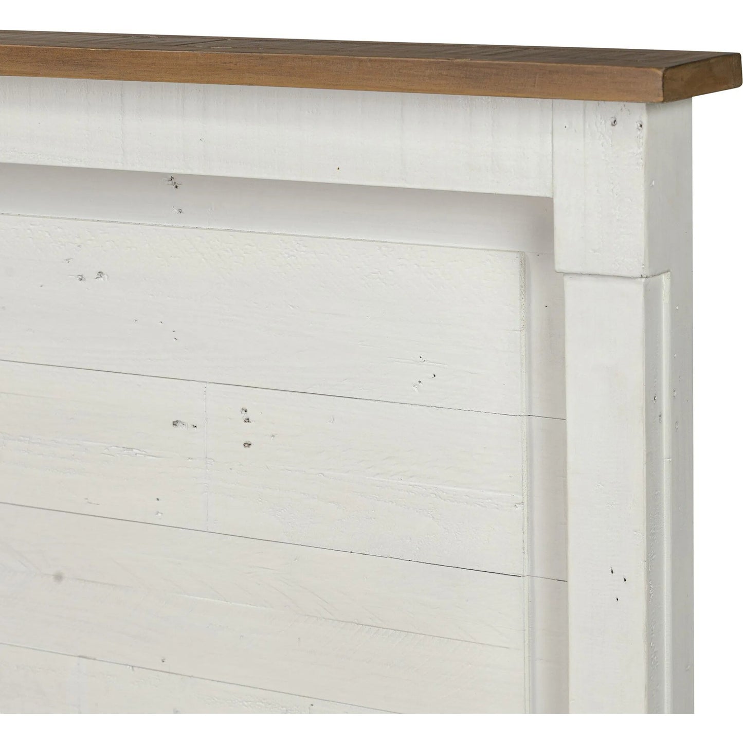 007 SI-2334526 | Closeup | Cintra Bed by Four Hands in limestone white. Made from solid mixed reclaimed wood in a unique style.