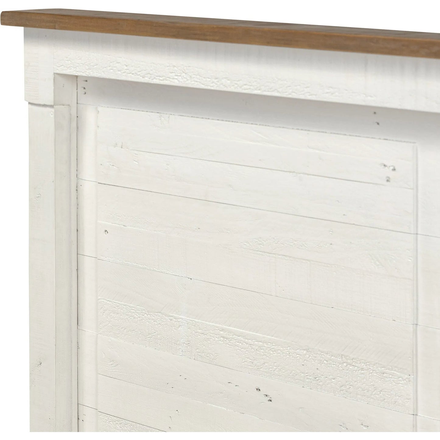 008 SI-2334526 | Closeup | Cintra Bed by Four Hands in limestone white. Made from solid mixed reclaimed wood in a unique style.