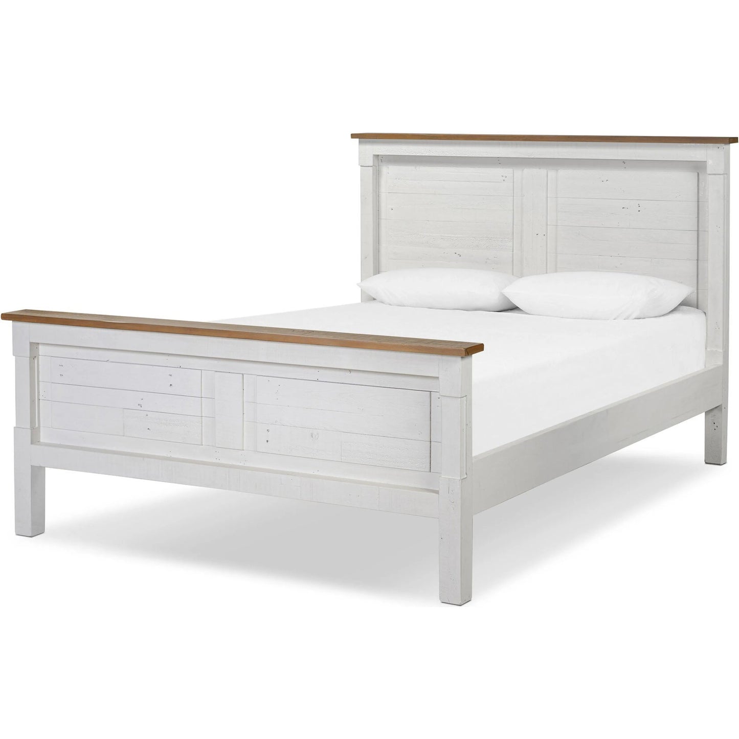 001 SI-2334526 | Primary Silo | Cintra Bed by Four Hands in limestone white. Made from solid mixed reclaimed wood in a unique style.