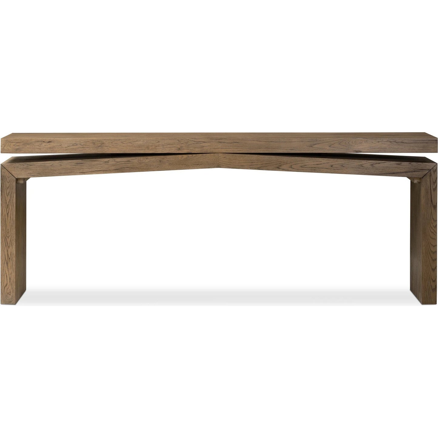003 SI-2137506 | Additional Silo | Matthes Oak Console Table by Four Hands. Made from thick oak veneer, oak plywood in a modern style.