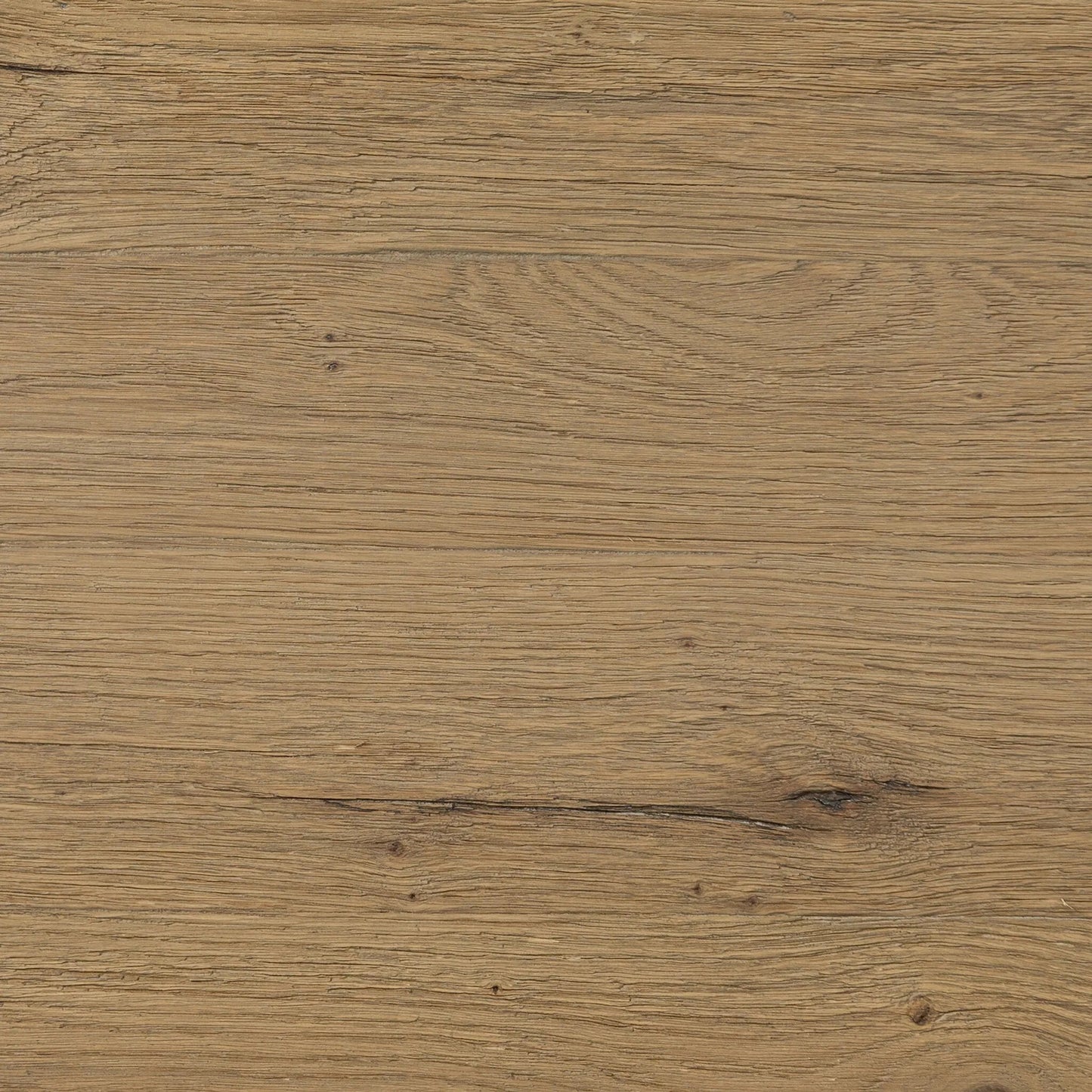 003 SI-2257033 | Closeup | Matthes 79" Console Table by Four Hands in worn oak veneer. Made from thick oak veneer, dandy plywood in a unique style.