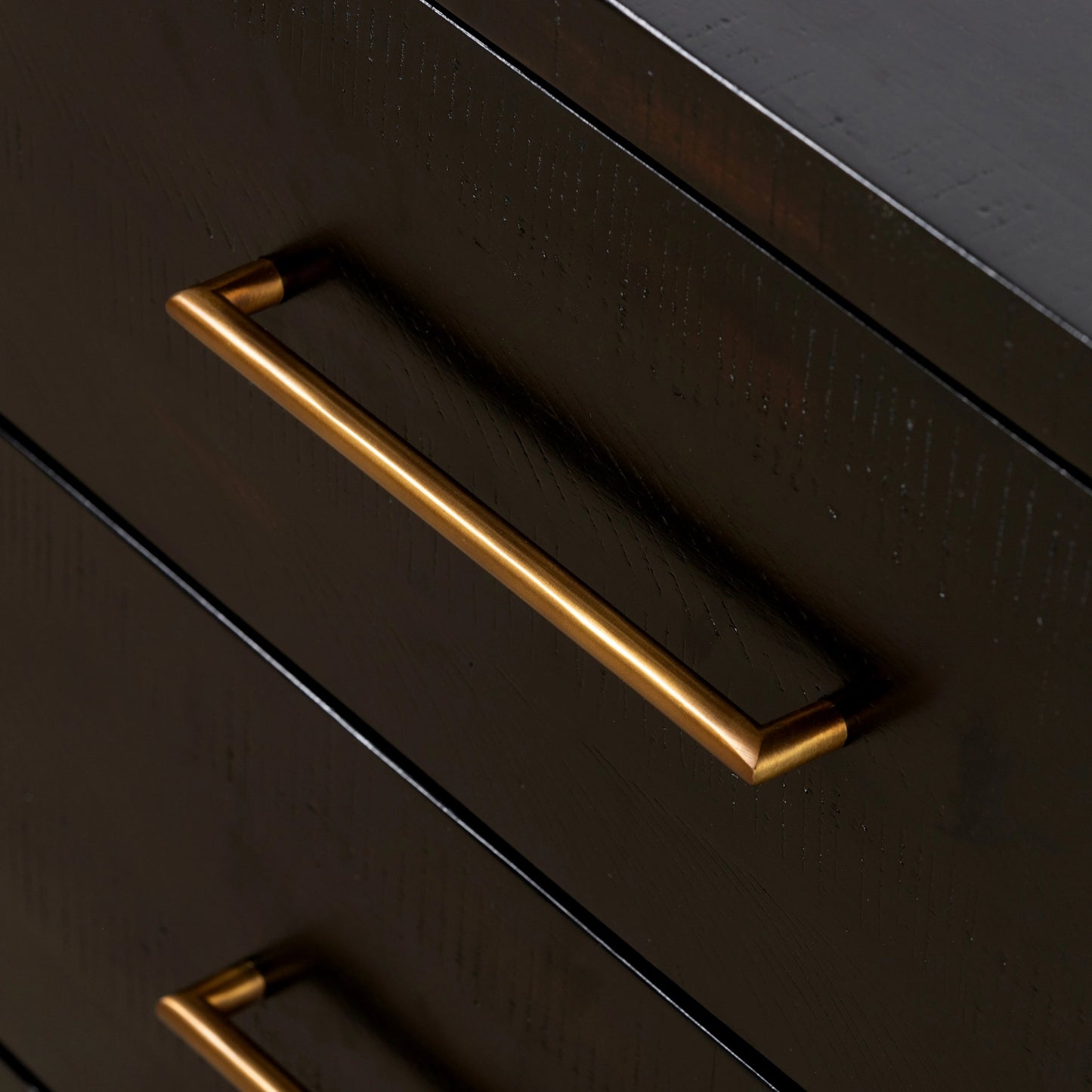 008 SI-1901256 | Additional Silo | Suki Nightstand by Four Hands in burnished black, brass (alexa hardware) and burnished black. Made from resawn mixed wood in a modern style.