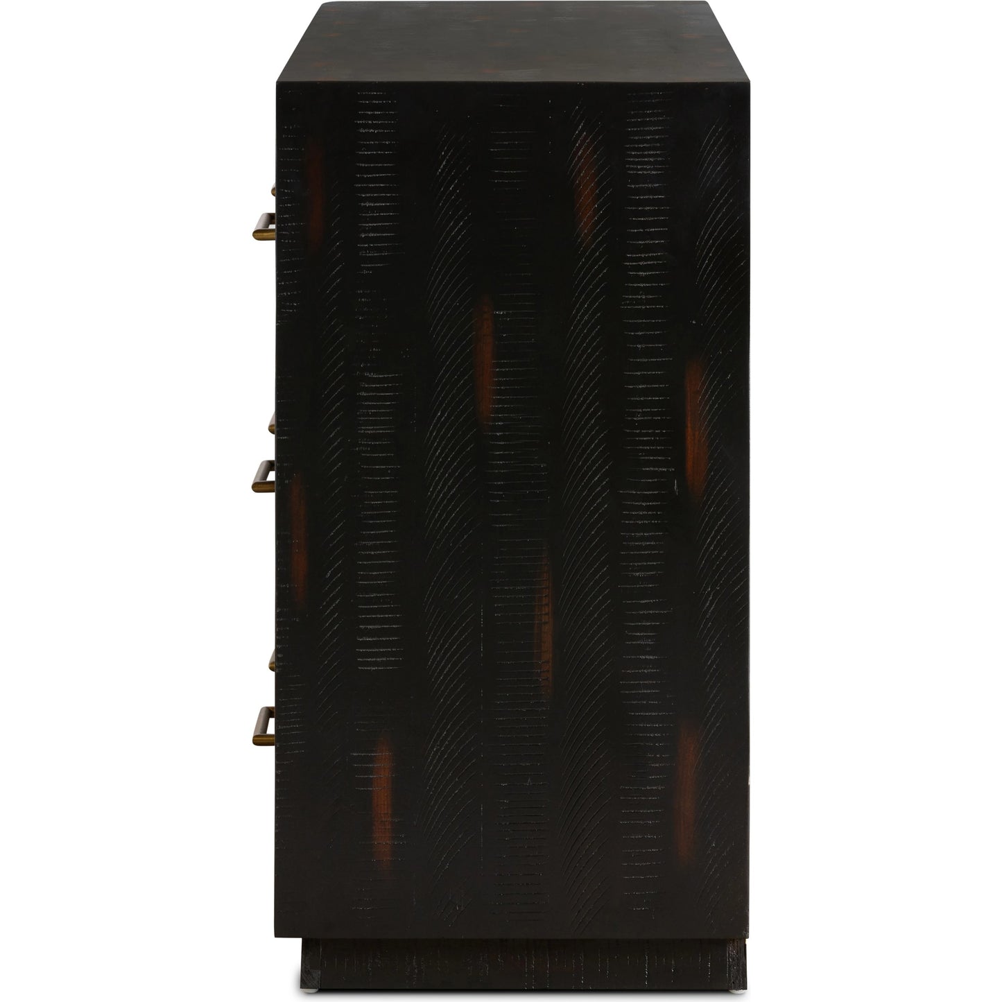 004 SI-2093918 | Additional Silo | Suki 9 Drawer Dresser by Four Hands in burnished black. Made from mixed wood solid, resawn mixed wood in a modern style.