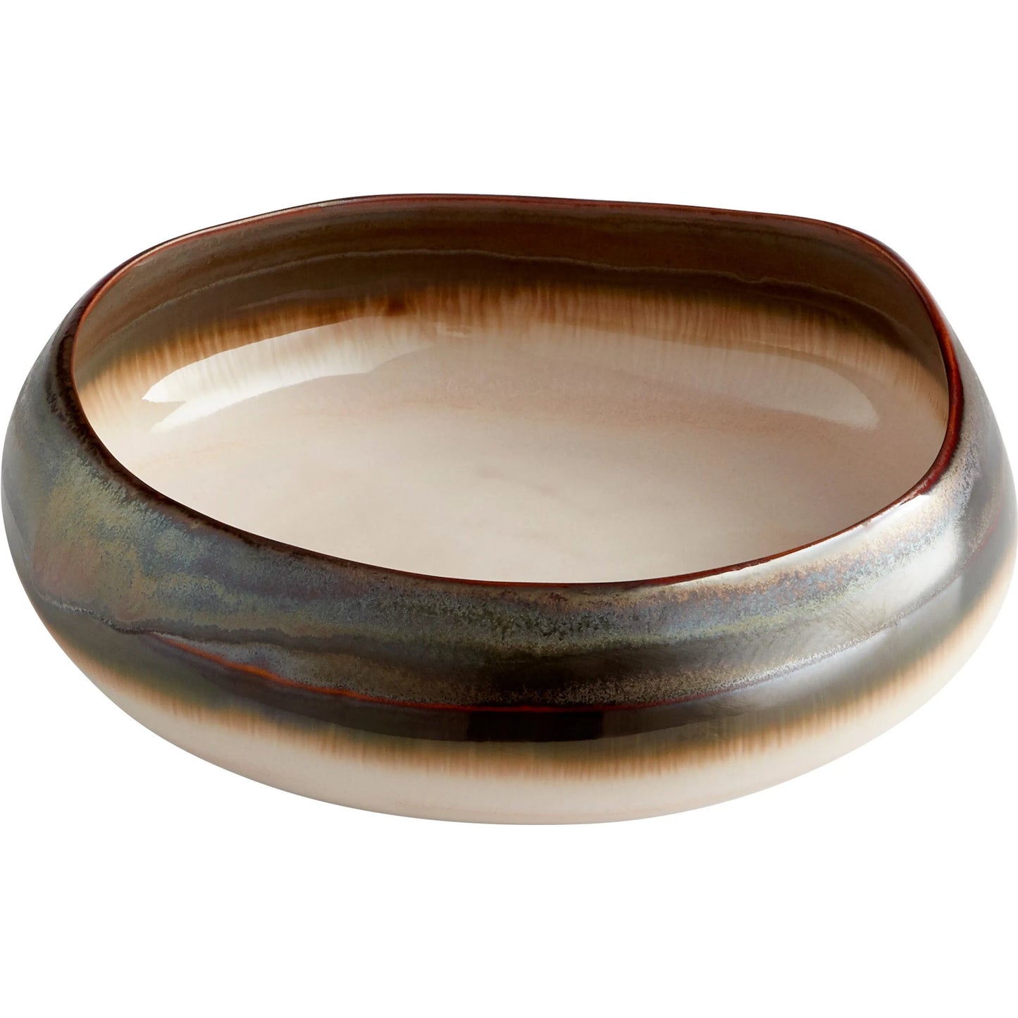 001 SI-1986862 | Primary Silo | Allurement Bowl by Cyan Design in desert sand. Made from ceramic in a modern style.