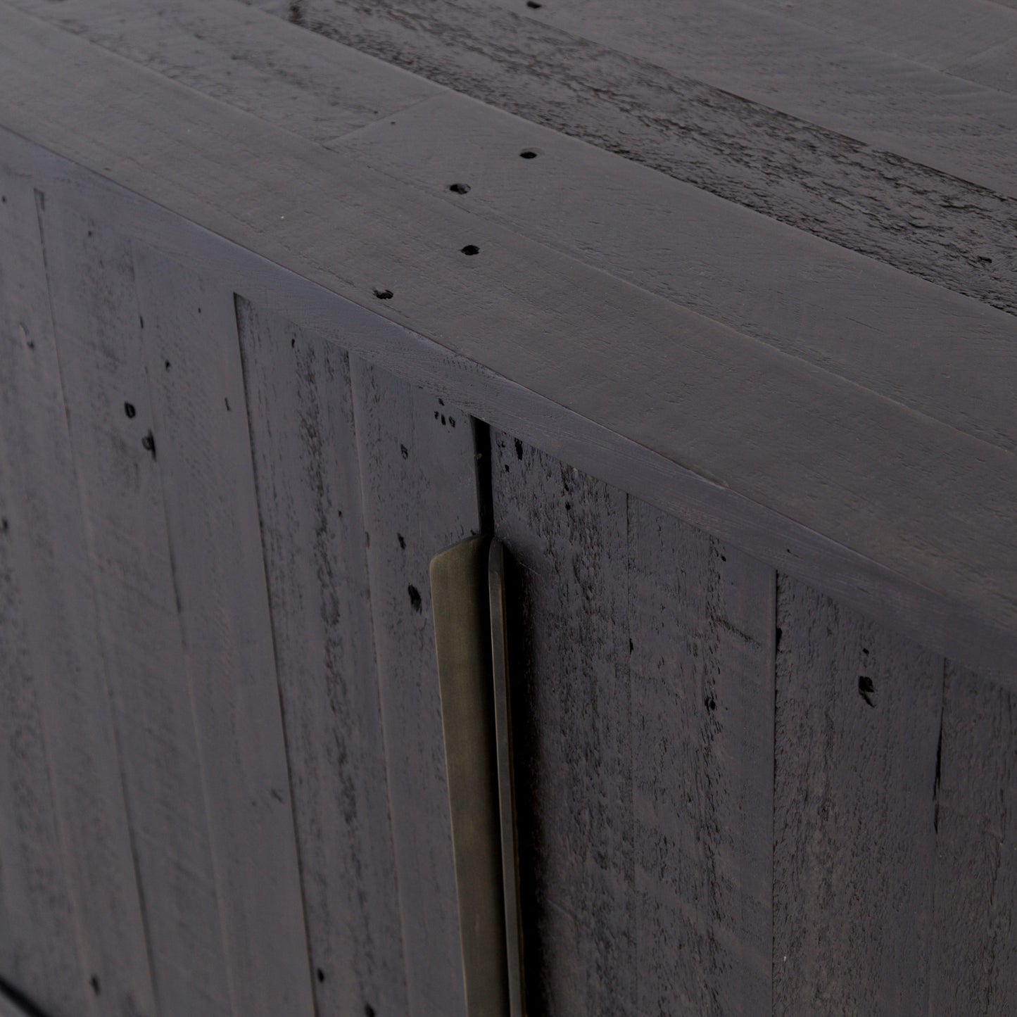 007 SR-369307 | Additional Silo | Wyeth Sideboard by Four Hands in dark carbon. Made from solid reclaimed pine, iron in a modern style.