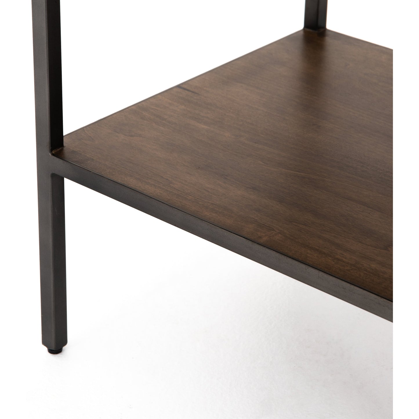 018 SI-1717050 | Additional Silo | Trey Nightstand by Four Hands. Made from solid poplar, top grain leather, iron in a modern style.