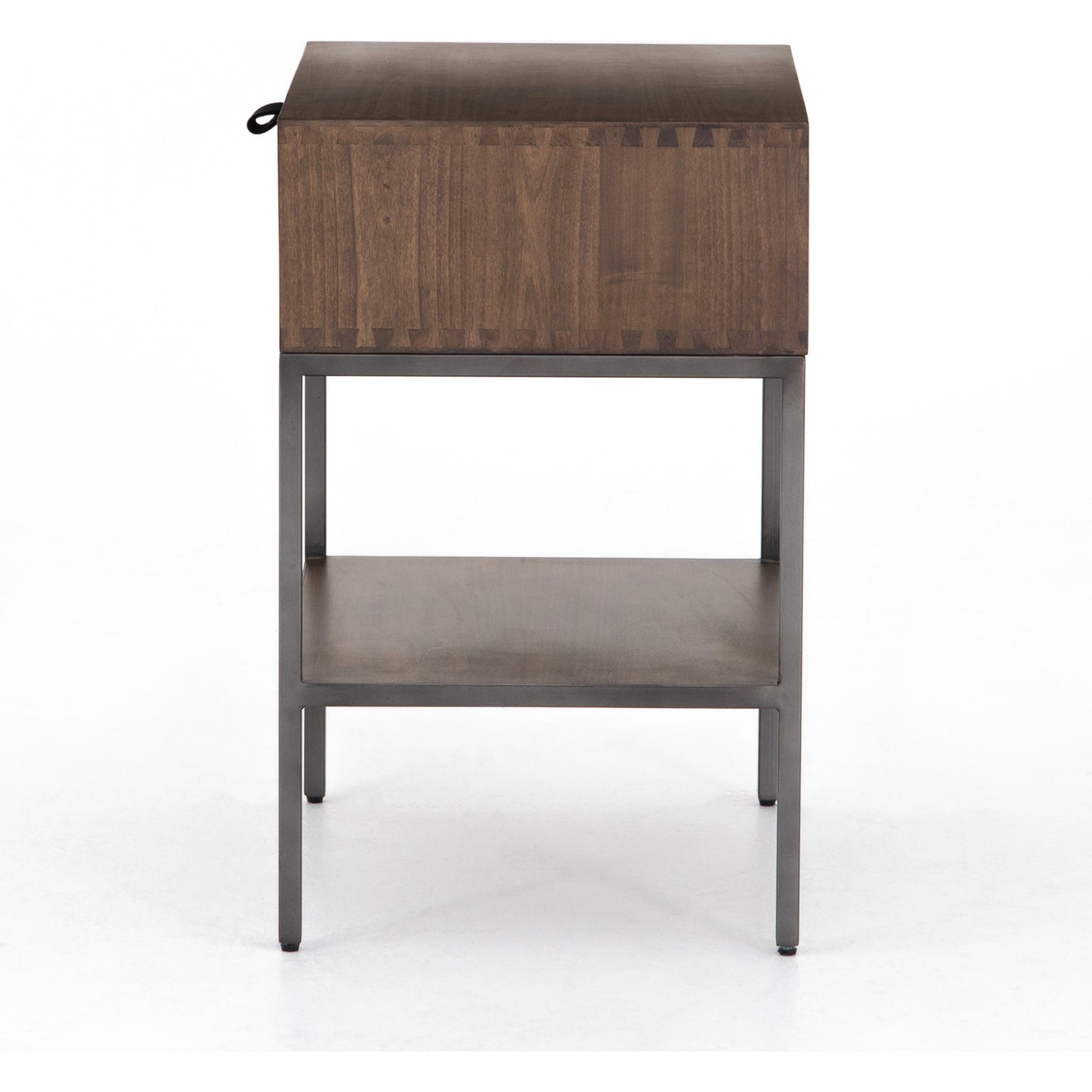 009 SI-1717050 | Additional Silo | Trey Nightstand by Four Hands. Made from solid poplar, top grain leather, iron in a modern style.