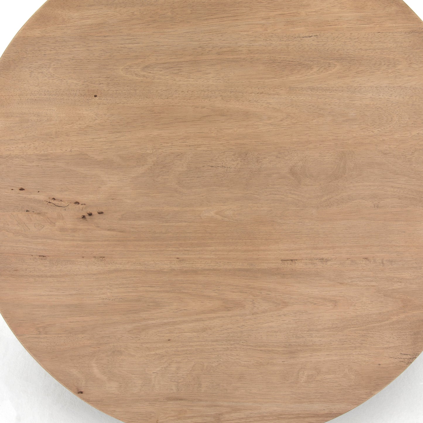 011 SI-1716107 | Additional Silo | Mesa Round Coffee Table by Four Hands in light brushed parawood. Made from solid parawood in a eclectic & global style.