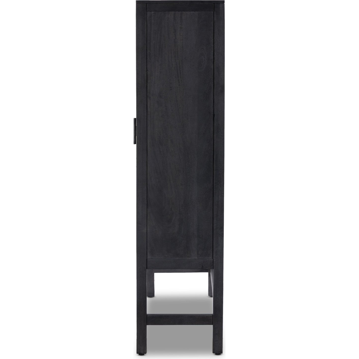 004 SI-2074168 | Additional Silo | Caprice Cabinet by Four Hands in black wash mango, black natural cane. Made from cane, solid mango in a eclectic & global style.