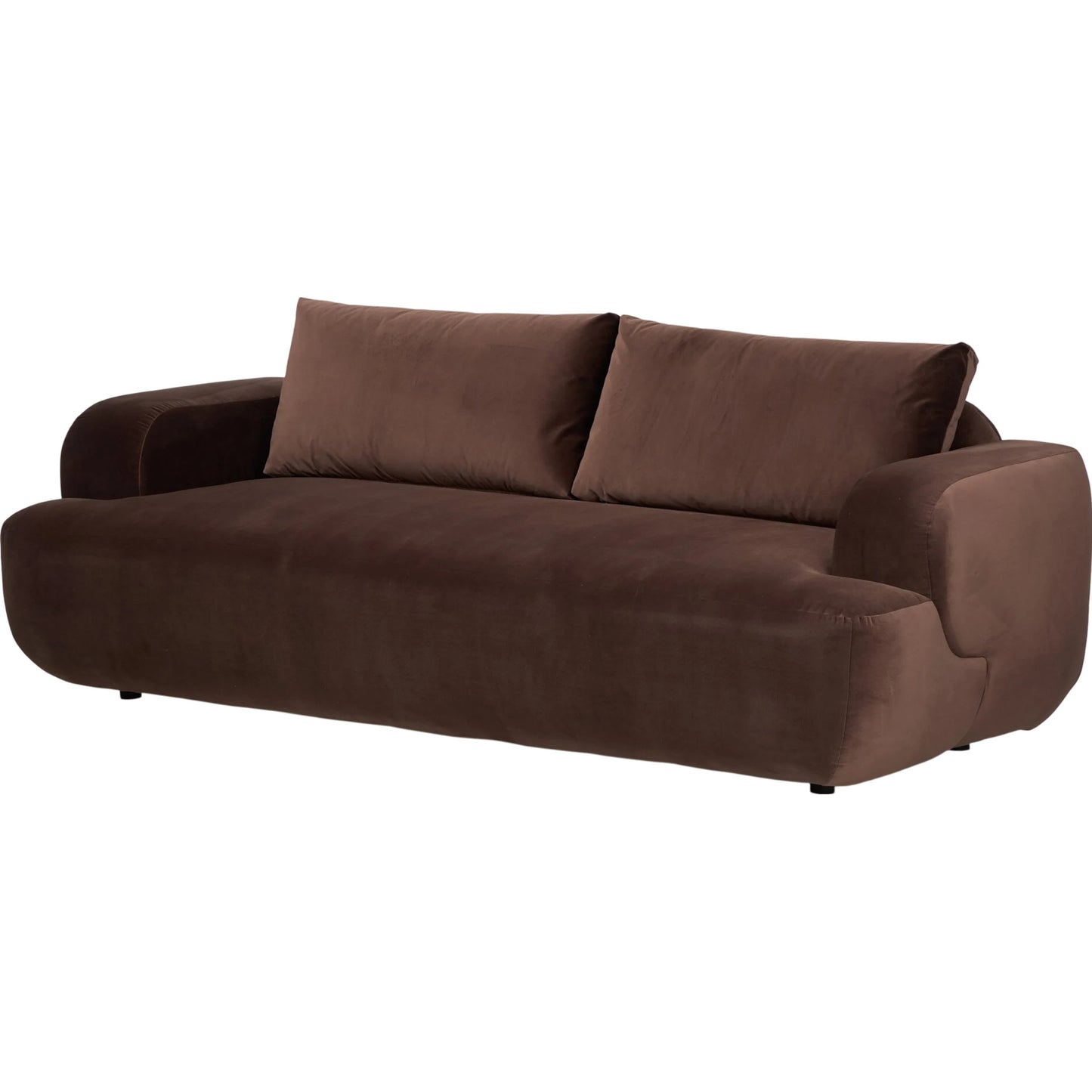001 SI-2327542 | Primary Silo | Benito Sofa by Four Hands in surrey cocoa, distressed sienna. Made from 76.8% cotton, 23.2% polyester, solid rosa morada in a unique style.