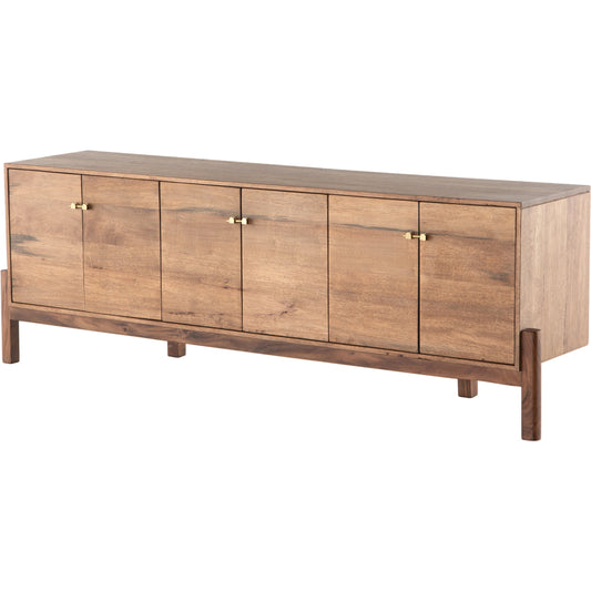 001 SI-1716498 | Additional Silo | Reza Media Console by Four Hands. Made from unique in a eclectic & global style.