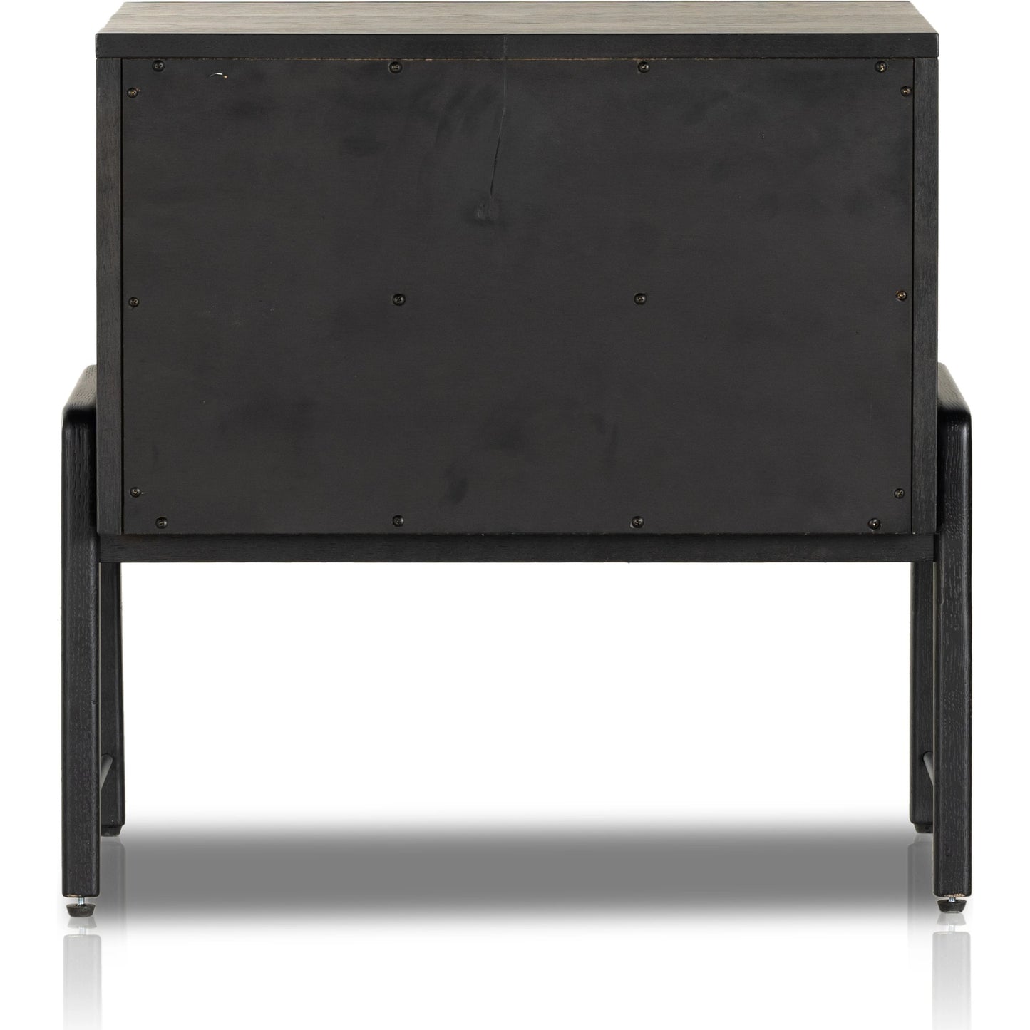 009 SI-1977751 | Additional Silo | Rosedale Nightstand by Four Hands. Made from oak veneer, top grain leather in a modern style.