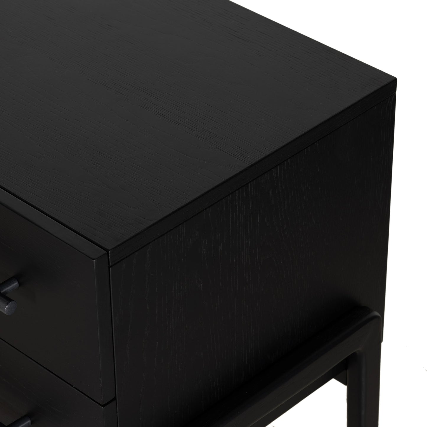 006 SI-1977751 | Additional Silo | Rosedale Nightstand by Four Hands. Made from oak veneer, top grain leather in a modern style.