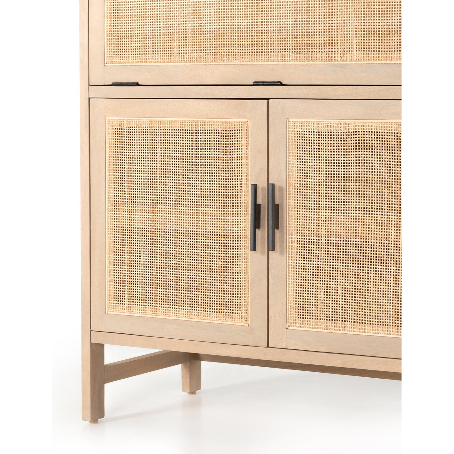 004 SI-1714673 | Additional Silo | Caprice Bar Cabinet by Four Hands in natural mango, natural cane. Made from solid mango, cane in a coastal style.