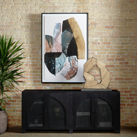 Tilda Sideboard by Four Hands. Made from solid mango, cane in a transitional style.