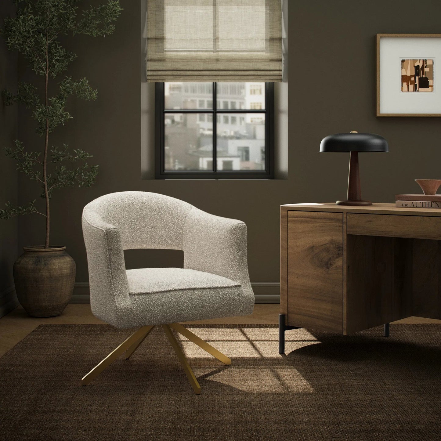 113 SI-1797463 | Lifestyle | Adara Desk Chair by Four Hands. Made from unique in a modern style.