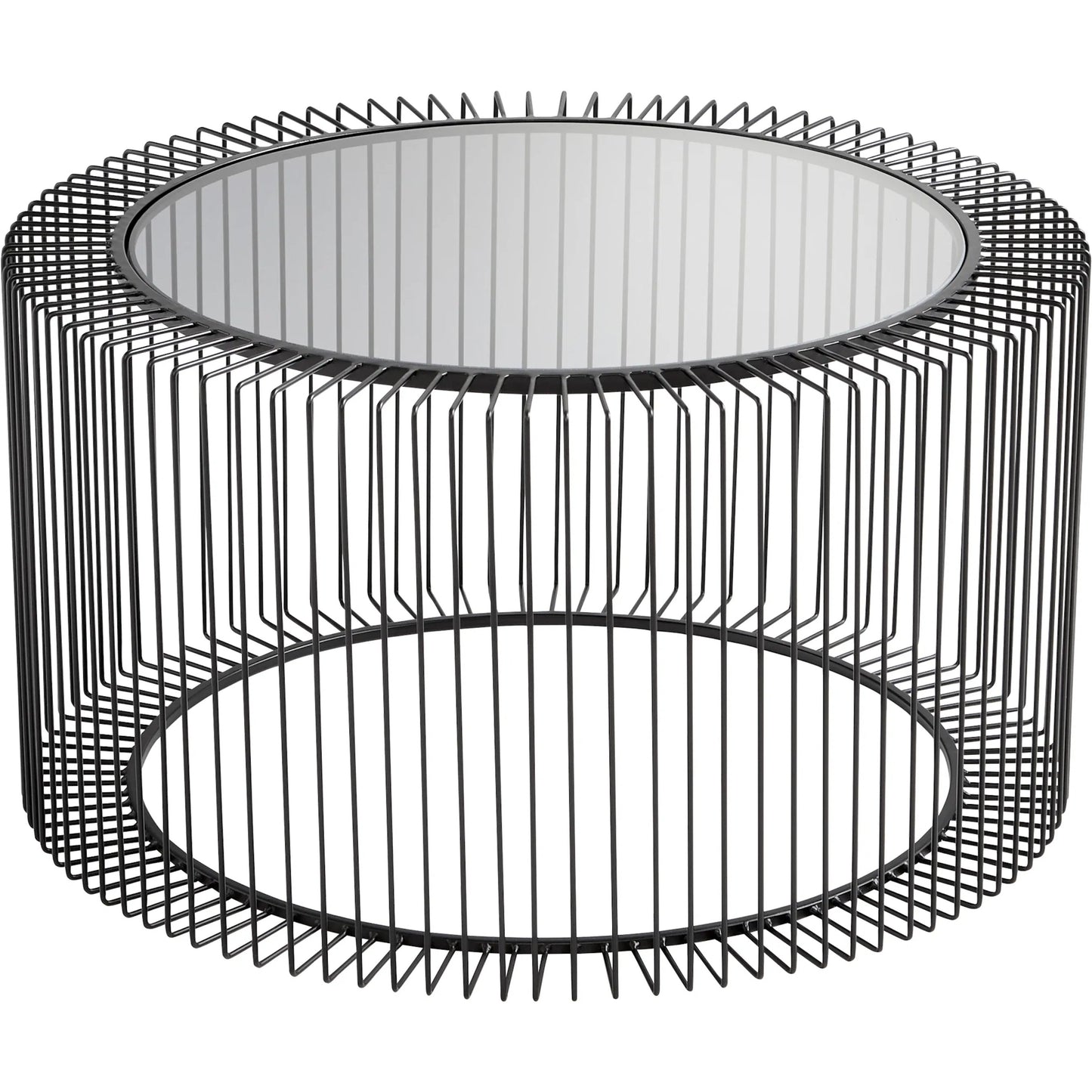 001 SI-1986967 | Primary Silo | Canasta Coffee Table by Cyan Design in graphite. Made from iron, glass in a modern style.