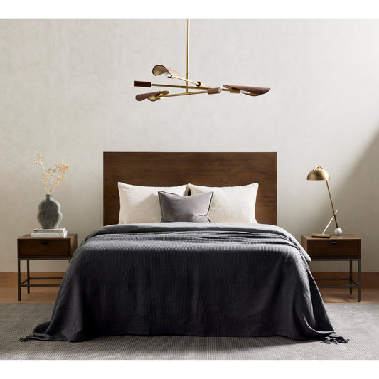 Trey Bed by Four Hands. Made from solid poplar in a rustic style.