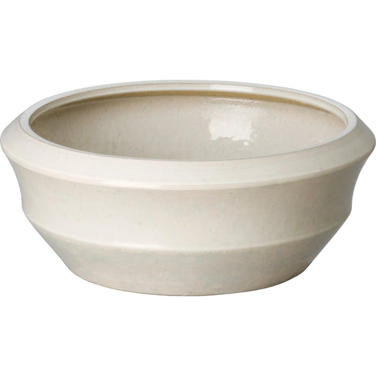 Ceramic Bowl by Emissary USA in moon white and glossy glaze. Made from ceramic in a modern style.