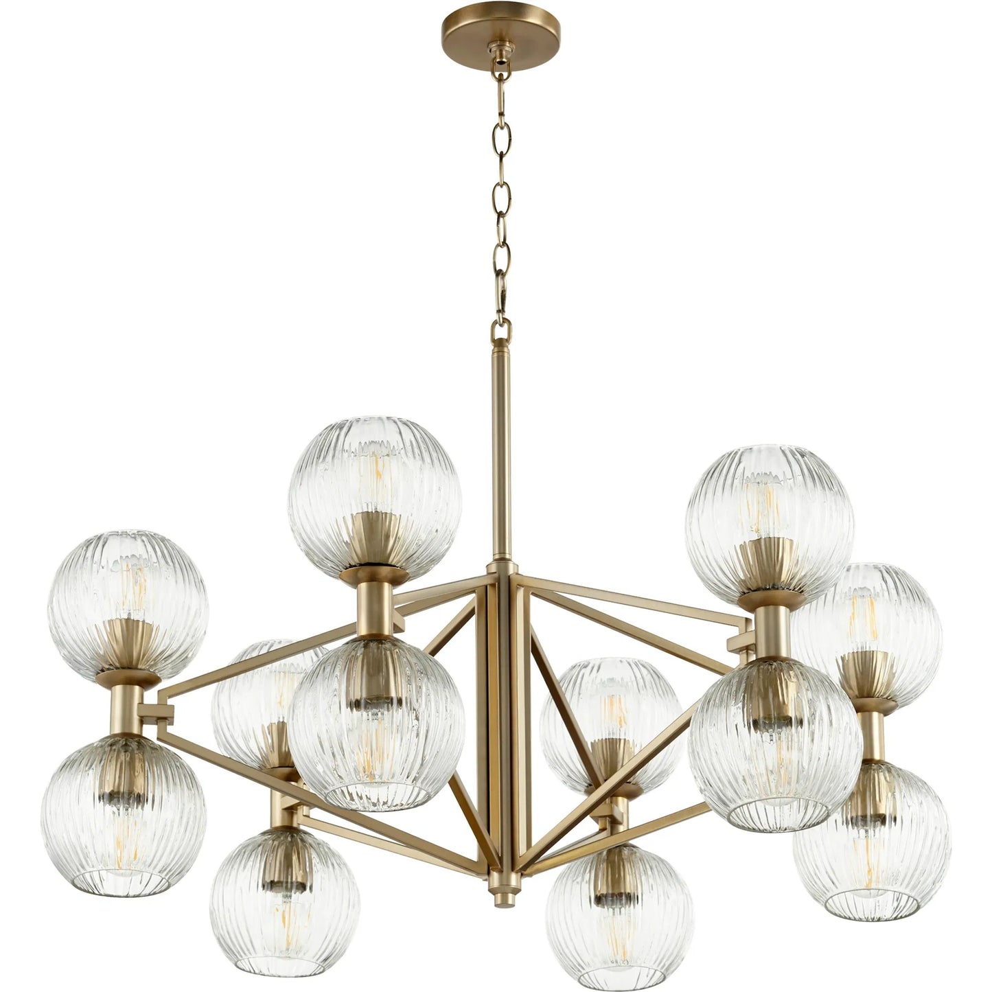 002 SI-1718906 | Primary Silo | Helios Chandelier by Cyan Design. Made from iron, glass in a transitional style.
