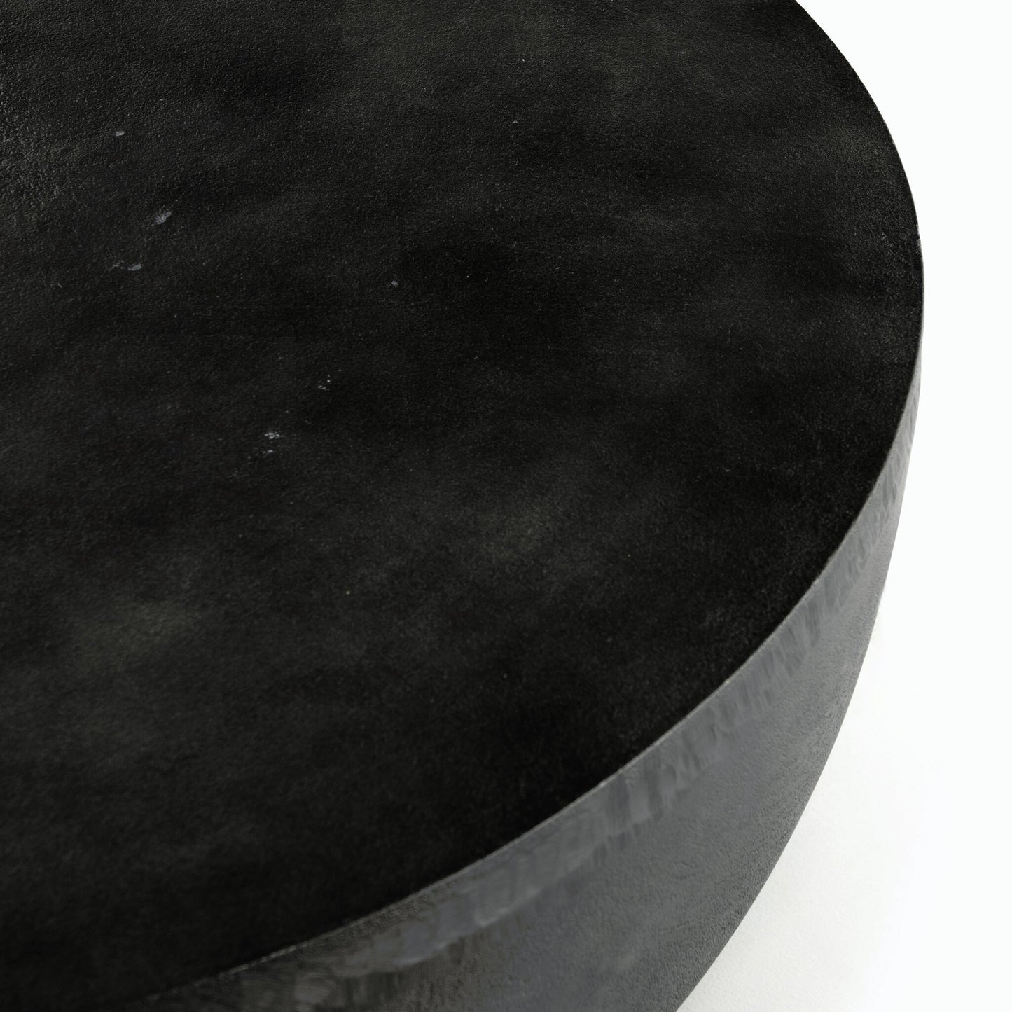 020 SI-1714367 | Closeup | Basil Outdoor Round Coffee Table by Four Hands. Made from aluminum in a modern style.
