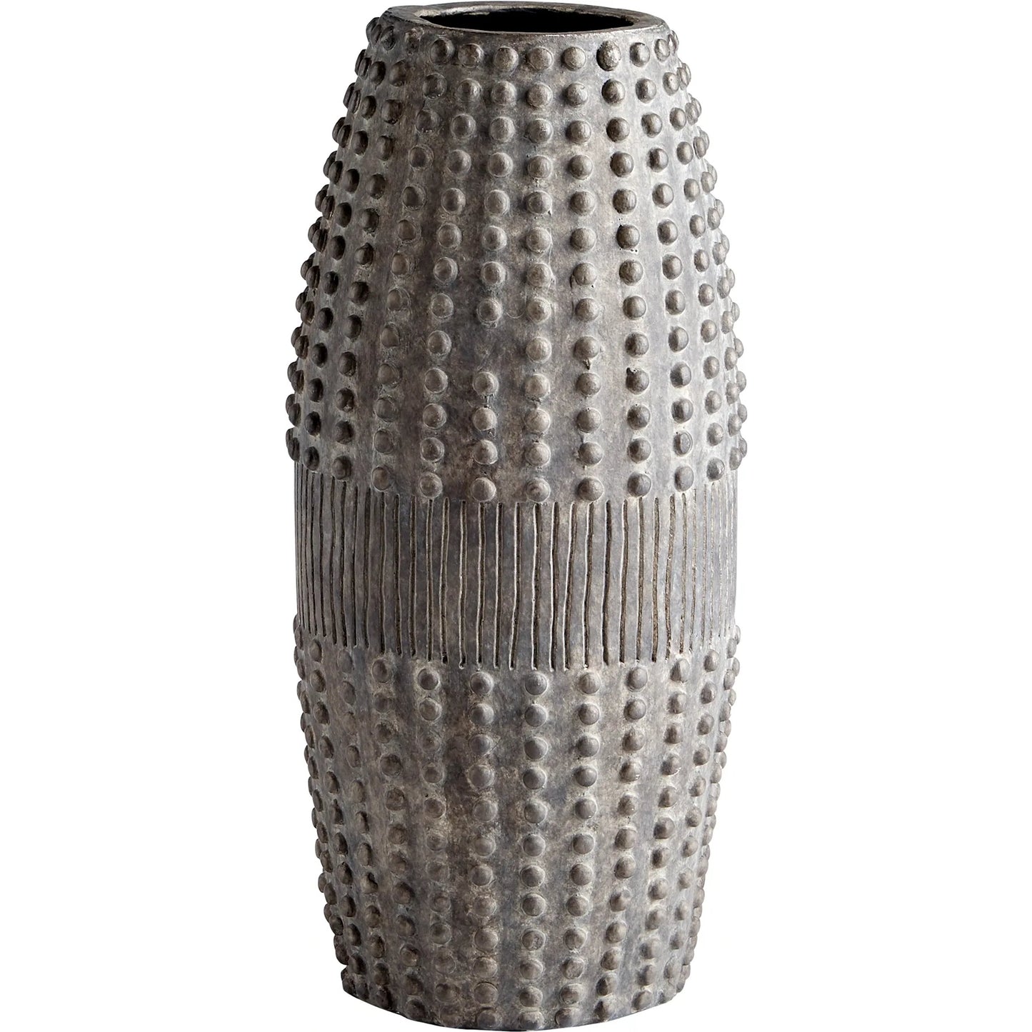 002 SI-1718996 | Primary Silo | Scoria Planter by Cyan Design in gray. Made from ceramic in a eclectic & global style.