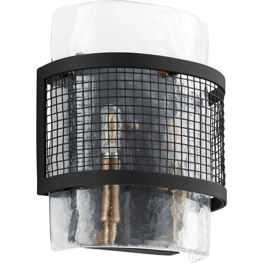 001 SI-1718960 | Primary Silo | Panorama Wall Sconce by Cyan Design in noir, aged brass. Made from iron, glass in a modern style.