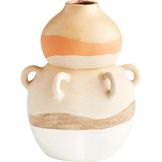 001 SI-1987182 | Primary Silo | Light Earth Vase by Cyan Design in multi color. Made from ceramic in a modern style.