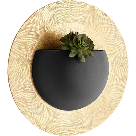 Gilded Implosion Wall Decor by Cyan Design in gold, black. Made from aluminum in a modern style.