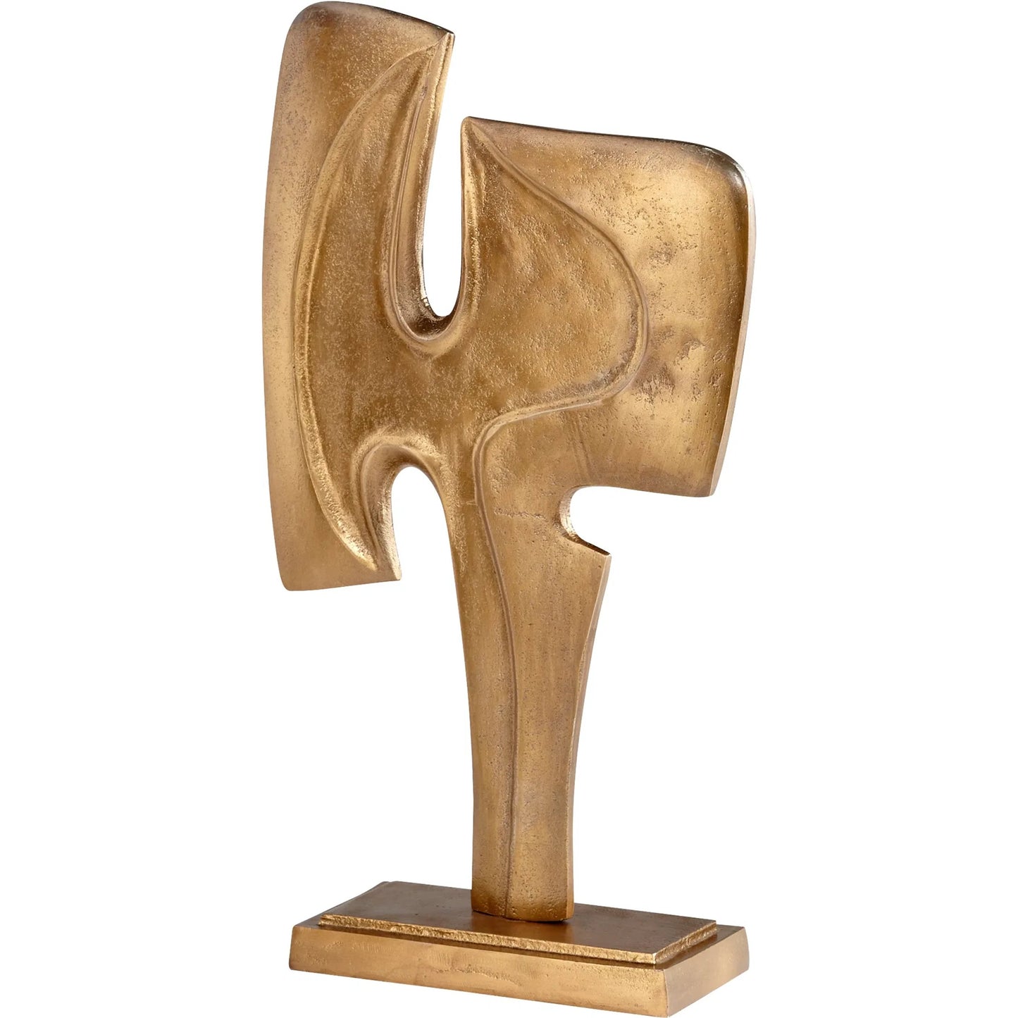 001 SI-1987270 | Primary Silo | Nimrud Lux Sculpture by Cyan Design in gold. Made from aluminum in a modern style.