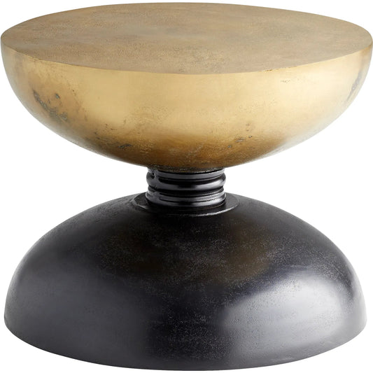 Perpetual Table by Cyan Design in noir, gold. Made from aluminum in a modern style.