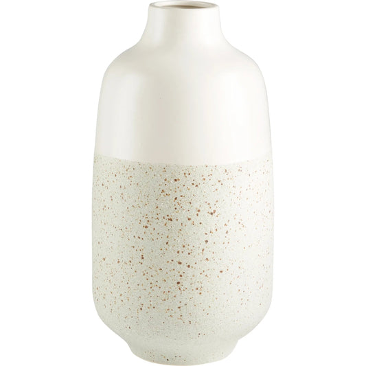 Summer Shore Vase by Cyan Design in white. Made from ceramic in a modern style.