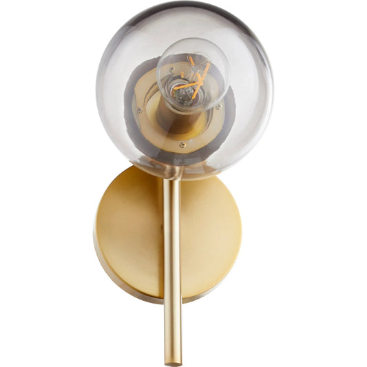 Edmonds Wall Bracket by Cyan Design in aged brass. Made from iron, glass in a modern style.