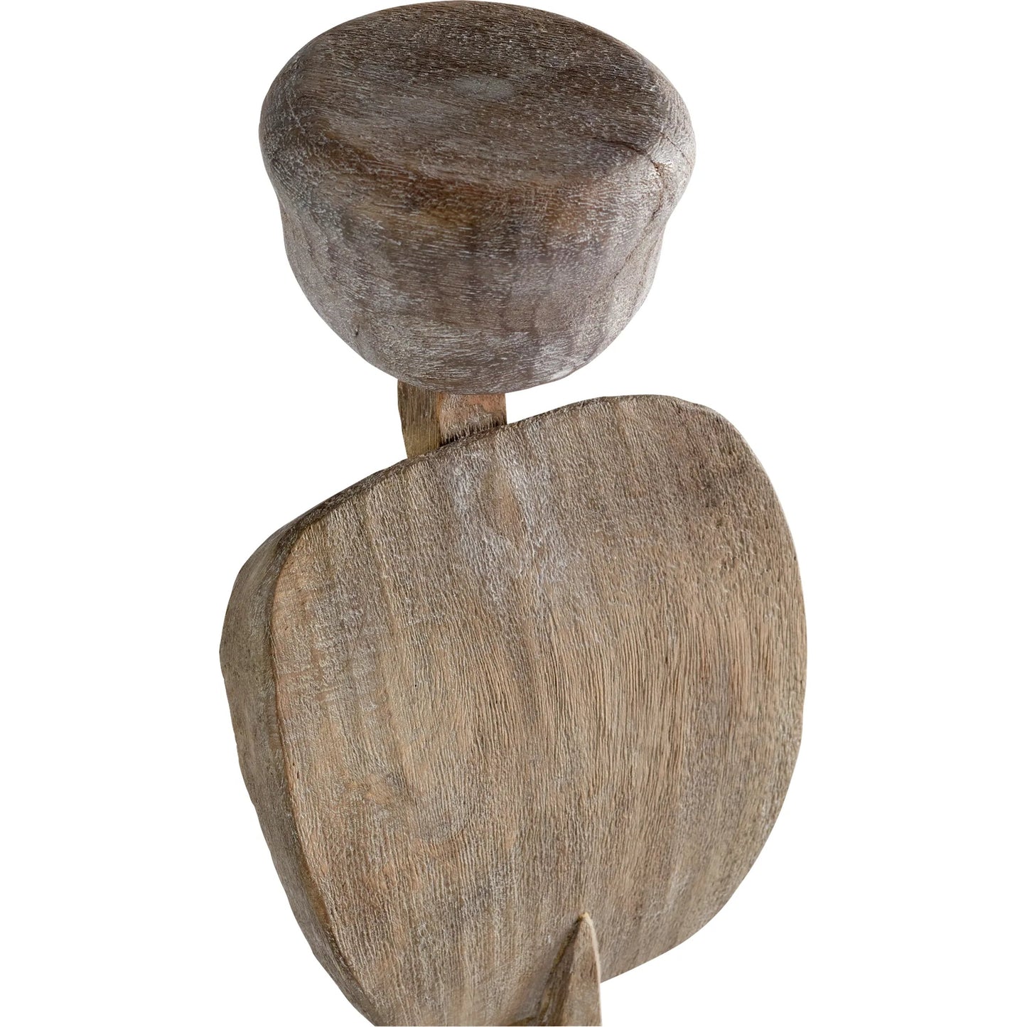 007 SI-1986980 | Closeup | Chakra Sculpture by Cyan Design in weathered grey. Made from wood in a modern style.