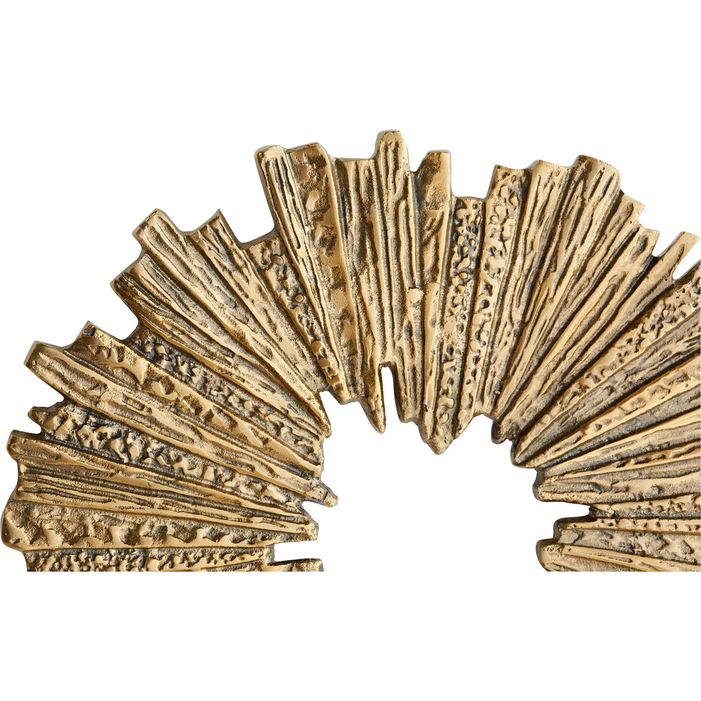 015 SI-1986845 | Closeup | Abra Wall Decor by Cyan Design in antique brass. Made from aluminum in a modern style.