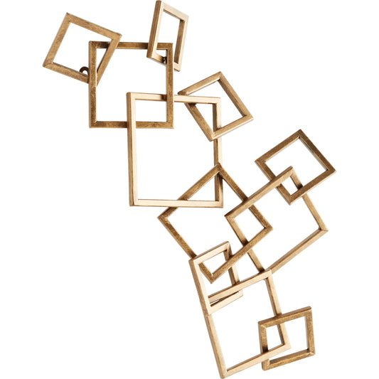 Soft Symphony Wall Decor by Cyan Design in antique brass. Made from iron in a modern style.