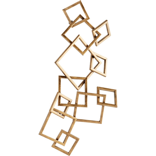 Soft Symphony Wall Decor by Cyan Design in antique brass. Made from iron in a modern style.