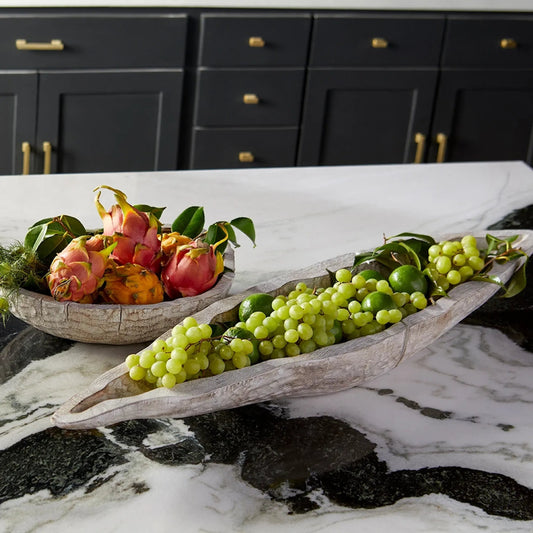 Navarro Tray by Cyan Design in whitewashed. Made from wood in a modern style.