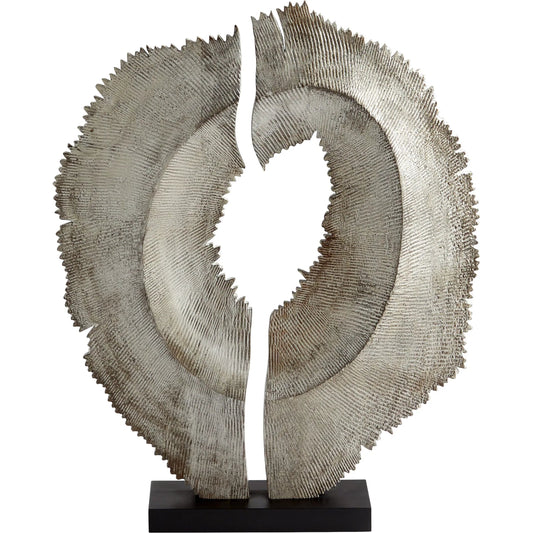 Bombay Sculpture by Cyan Design in whitewash. Made from wood in a modern style.
