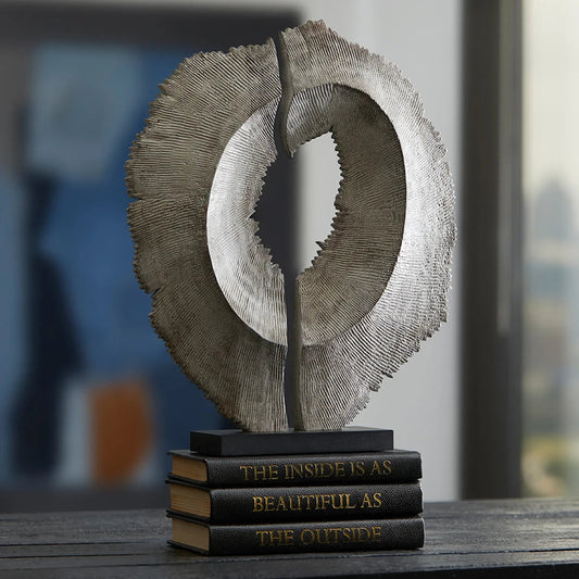 Bombay Sculpture by Cyan Design in whitewash. Made from wood in a modern style.