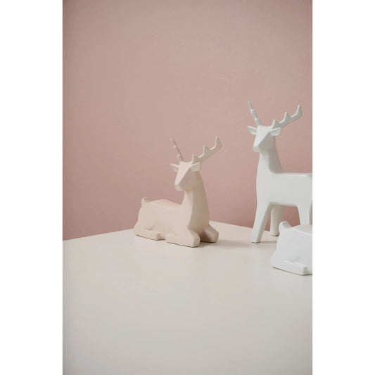 Minimal Deer Figurine by Accent Decor. Made from ceramic in a eclectic & global style.