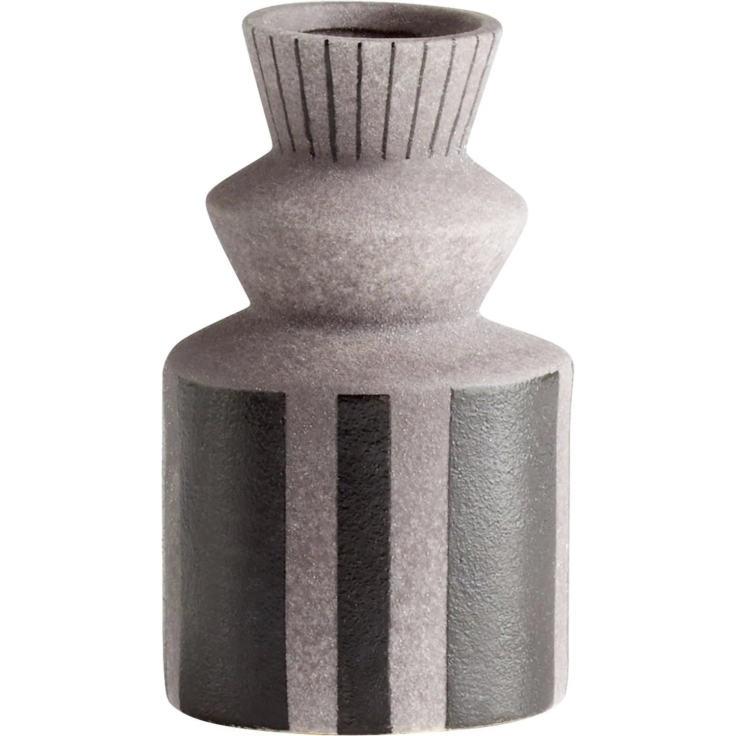 001 SI-1987060 | Primary Silo | Erebus Vase by Cyan Design in grey. Made from unique in a modern style.