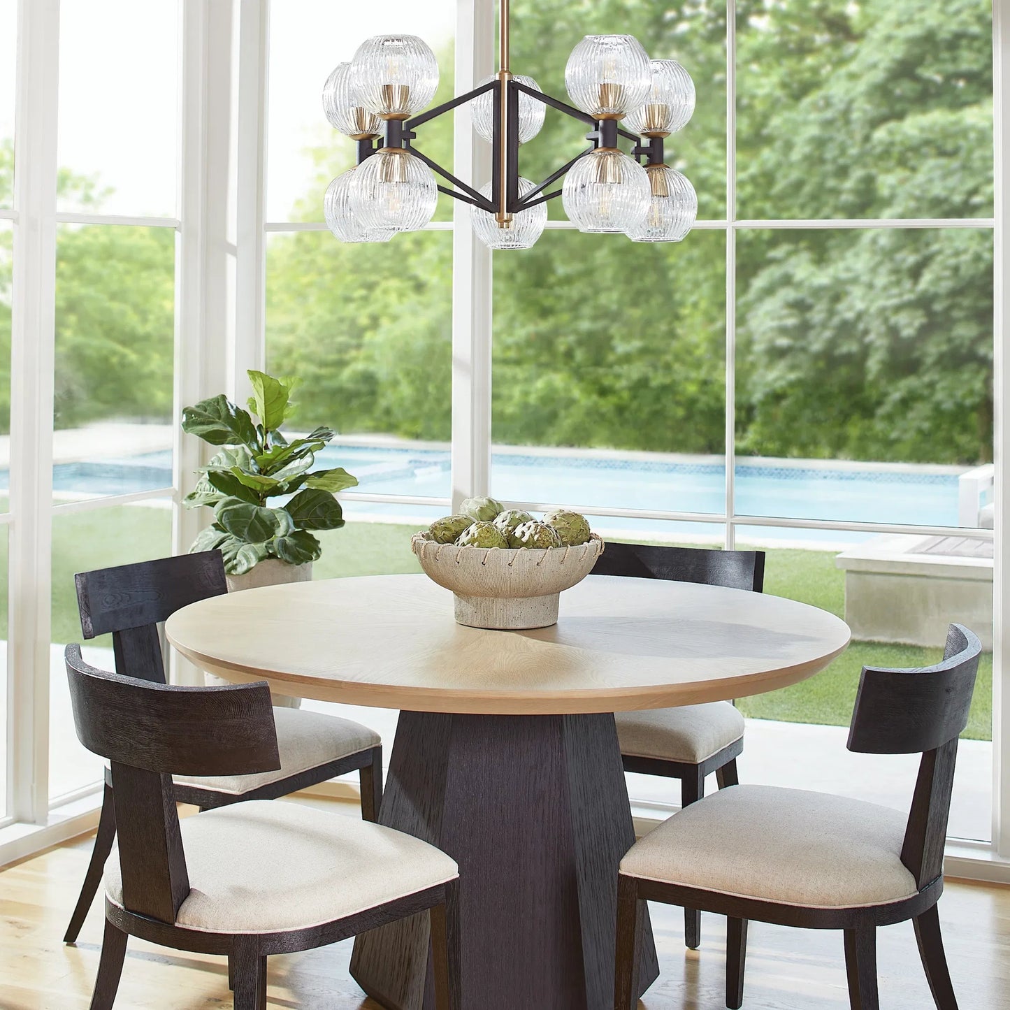 002 SI-1987363 | Lifestyle | Sedia Dining Chair by Cyan Design in black. Made from unique in a transitional style.