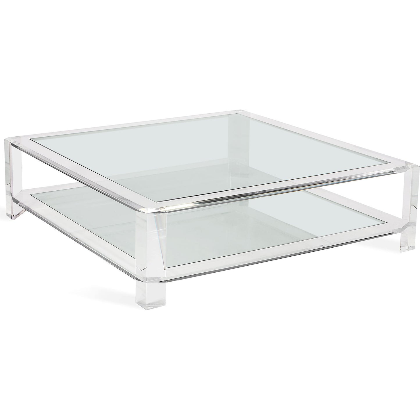 001 S-260222 | Additional Silo | Surrey Square Cocktail by Interlude Home in clear, clear glass. Made from acrylic, glass in a modern style.